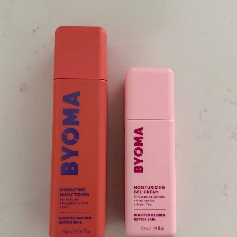 BYOMA NEW Hydrating Milky Toner & Moisturizing Gel-Cream Duo skin care